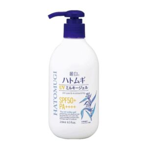 Kumano Cosme- Reihaku Hatomugi The UV & Moisturizing Milky Gel SPF 50+ PA++++ [250ml]