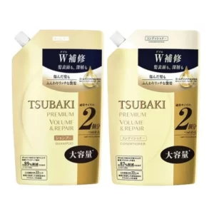 Shiseido – Tsubaki Premium Volume & Repair Shampoo & Conditioner REFILL [660ml]