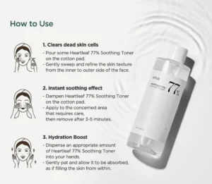 Anua - Heartleaf 77% Soothing Toner [250ml] - Image 3